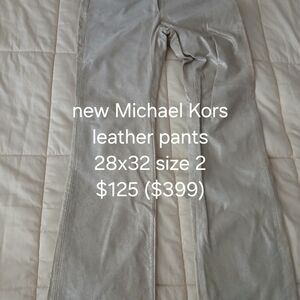 New leather Michael Kors pants